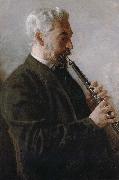 Thomas Eakins The Oboe player oil painting picture wholesale